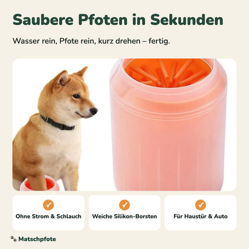 Matschpfote Pfotenreiniger – saubere Pfoten in Sekunden