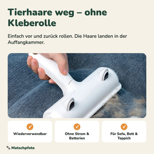 Matschpfote Tierhaar-Entferner – Tierhaare weg ohne Kleberolle