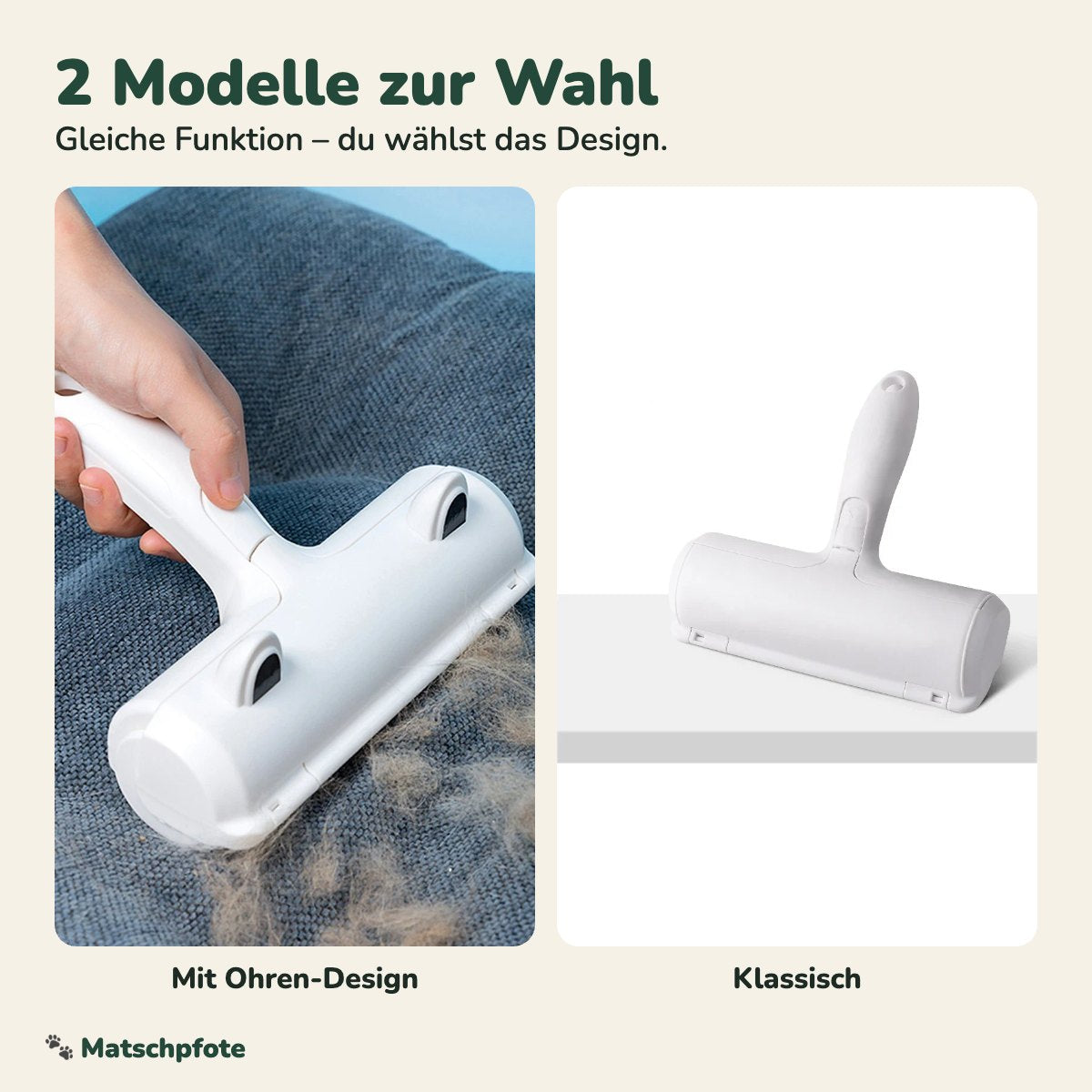 Tierhaar-Entferner in 2 Modellen